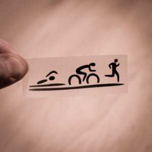 Aufkleber - Swim|Bike|Run