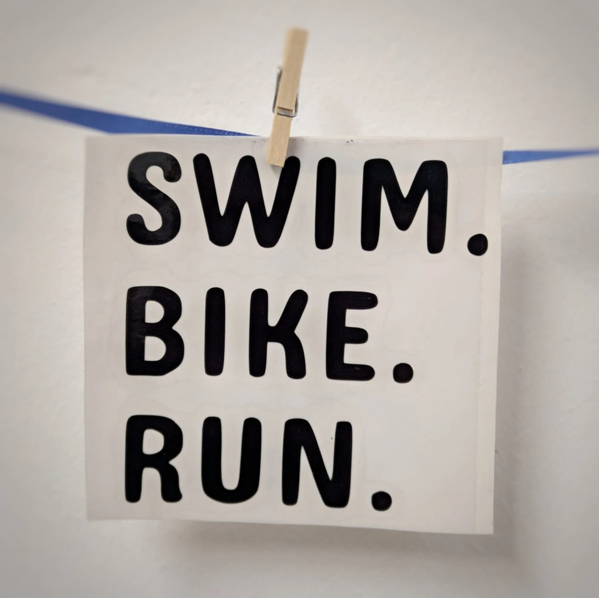 SWIM.BIKE.RUN. - Trimoo - Triathlon Aufkleber