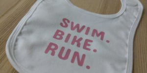 Babylätzchen Swim Bike Run