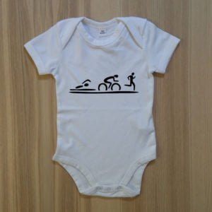 Strampler - Swim Bike Run - schwarz